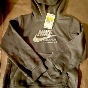 Nike- Black Hoodie- kids size small. NWT